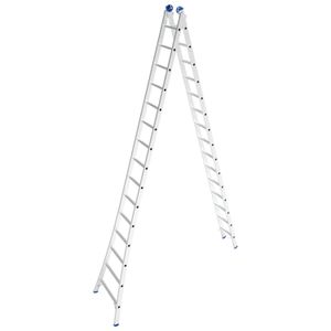 Escada de Alumínio Extensível Mor 2X15 30 Degraus 7,57m
