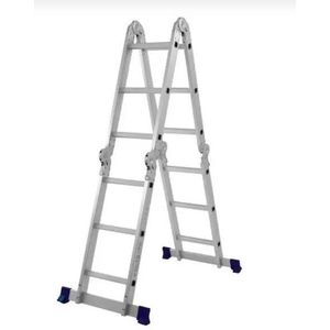 Escada de Alumínio Articulada Mor Multifuncional 4X3 12 Degraus 3,36m
