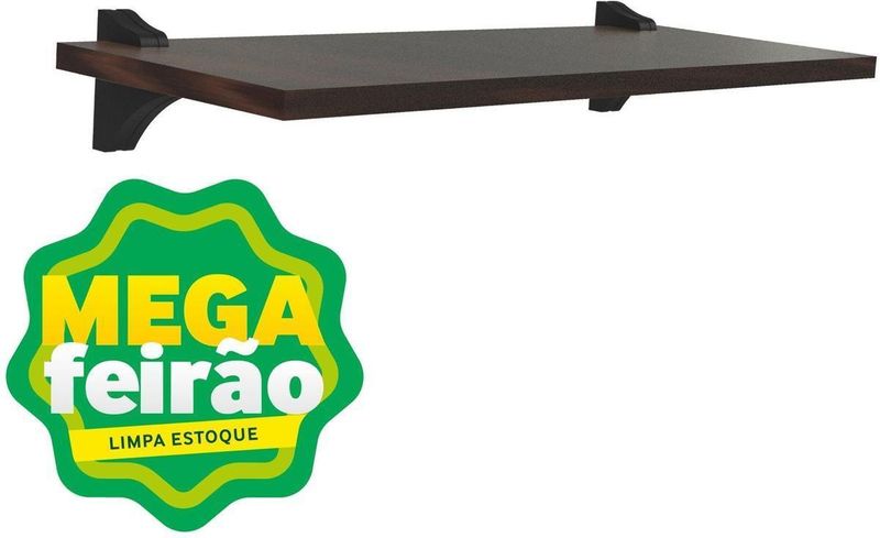 Prateleira-Decorativa-com-Suporte-Studio-Brasforma-KPC-UV-Chocolate-90x30x15cm