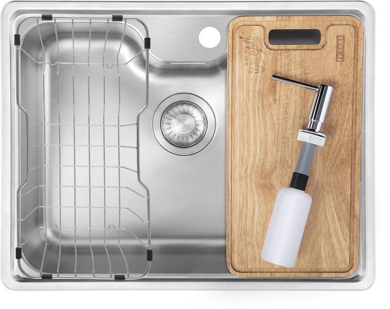 Cuba-de-Embutir-Para-Cozinha-Franke-em-Aco-Inox-Bell-BCX-610-61-com-Acessorios-61X48cm