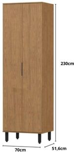 Paneleiro-70cm-2-Portas-100--MDF-Toscana-Mx-Moveis-PTO03-Freijo