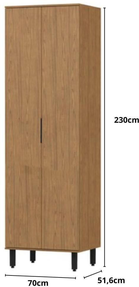 Paneleiro-70cm-2-Portas-100--MDF-Toscana-Mx-Moveis-PTO03-Freijo