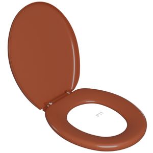 Assento Sanitário Estofado Astra Tpk/As Caramelo Escuro