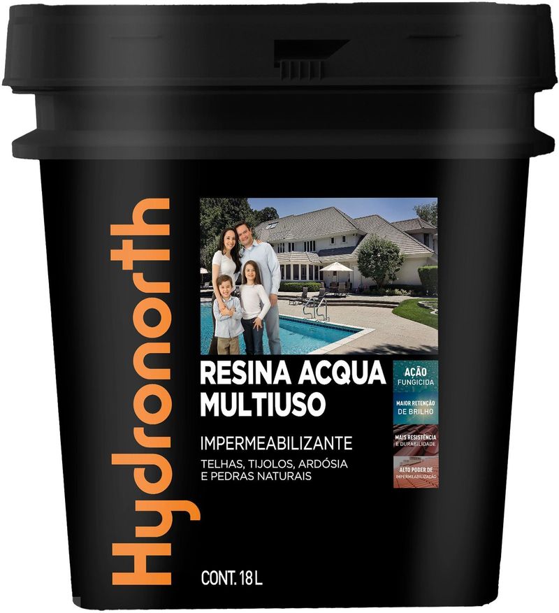 Tinta Impermeabilizante Para Telha Hydronorth Acqua Multiuso Cerâmica Telha 18L