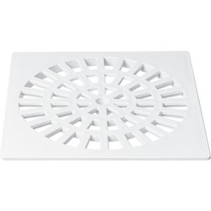 Ralo Grelha Herc Quadrada Plástico 1284 150X150 Branco