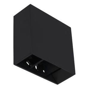 Arandela LED Focus Retangular 4W 3000K Gaya 9681 Preto Bivolt