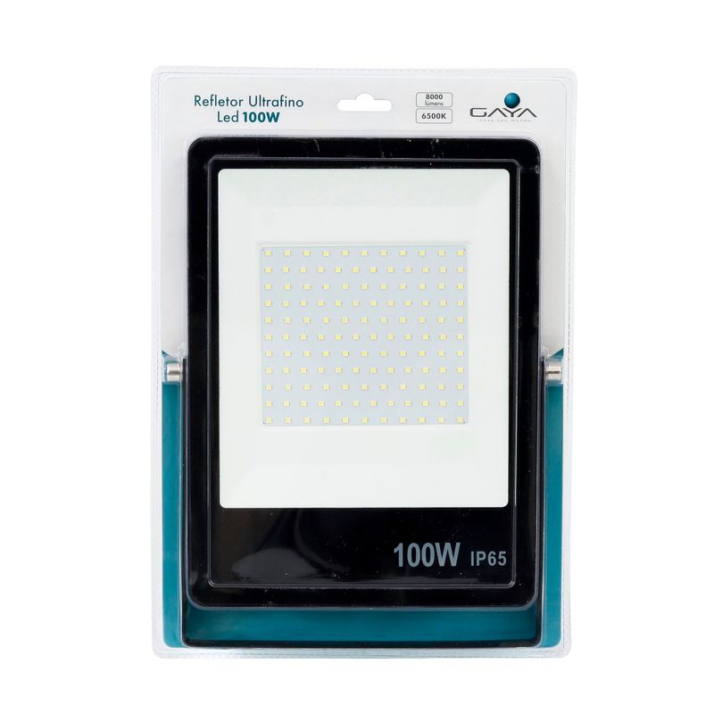REFLETOR-ULTRAFINO-RETANGULAR-100W-VERDE-LED-GAYA-9391-BIVOLT