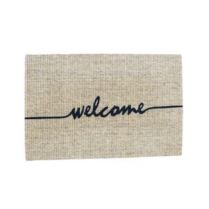 Capacho de Sisal APAEB natural CD Pintado Welcome Preto 40x60cm