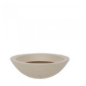 Vaso de Jardim Vasart Malta Bowl Granito Areia 54x17cm