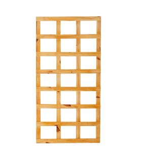 Treliça de Madeira Pinus Horizontal Para Jardim Vertical Casa UD com Stein 60x120cm
