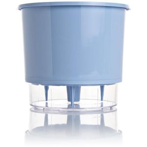 Vaso Autoirrigável Número 3 Pastel Raiz Serenity Azul 16x14,3cm