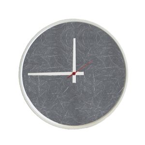 Relógio de Parede Redondo E2G Design Round Branco Mostrador Cinzell Ponteiro Branco 40cm