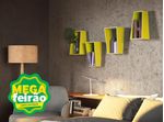 Nicho-Decorativo-Angular-Muve-MDF-Amarelo-39x30x19cm