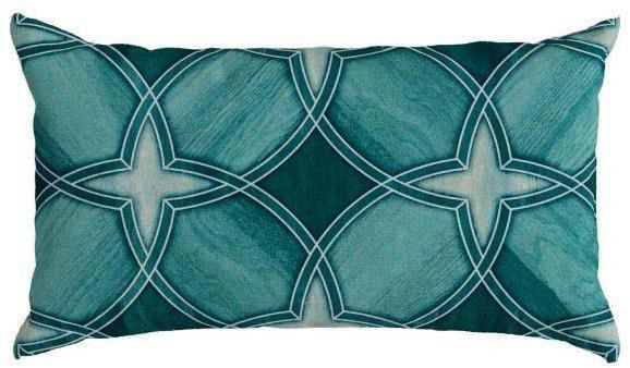 Almofada Veludo Luxor Belchior Azul 28X48cm