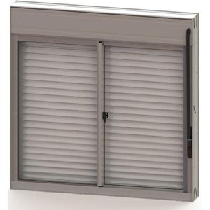 Janela de Alumínio Alumasa Integrada 1138988 120x100x10cm 2 Folhas Branco Vidro Incolor