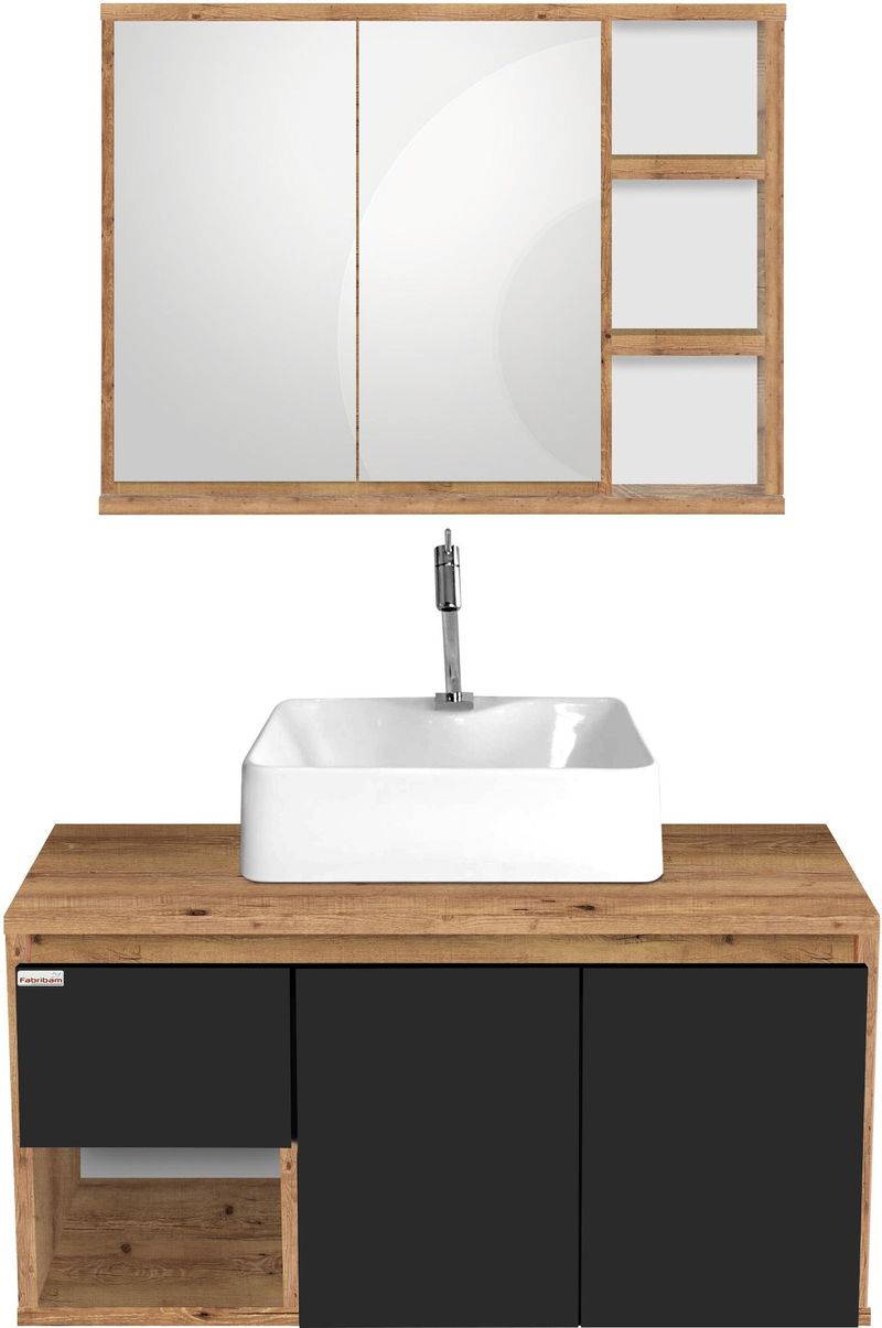 CONJUNTO-DE-MOVEIS-PARA-BANHEIRO-FABRIBAM-APOLLO-90CM-SUSPENSO-COM-CUBA-STELLA-BRANCO-ANTIQUA-E-PRETO