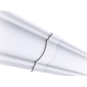 União Acabamento PVC Plasbil Premium Branco 6 Unidades