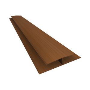 Emenda Rígida Forro PVC Plasbil Mogno 6m