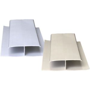 Emenda Forro PVC H Plasflex 7mm Branco Gelo 6m