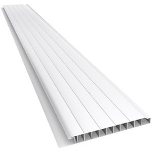 Forro PVC Plasflex Frisado Branco Gelo 7mm 10cm 7m