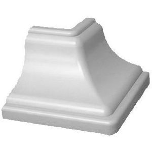 Canto Forro PVC Externo Plasflex Nook Branco Gelo Pacote com 4 Unidades
