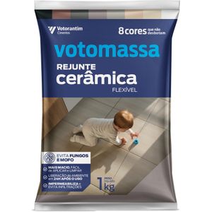 Rejunte Votoran Flexível Cinza Platina 1Kg