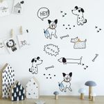 Adesivo-de-Parede-Grudado-Cachorros-Mini