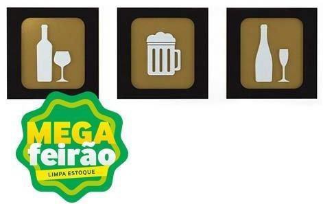 Placa-Decorativa-Dmadero-Kitchen-Bar-25x25cm-Kit-com-3-Pecas