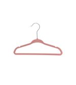 CABIDE-PARA-GUARDA-ROUPA-OIKOS-INFATIS-DE-VELUDO-TOQZINHO-ROSA-KIT-COM-10-UNIDADES