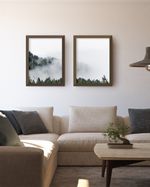 QUADRO-DECORATIVO-FLORESTA-NEVOA-ILLUMINATO-KIT-COM-2-UNIDADES