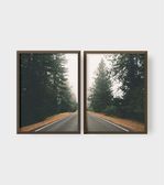 Quadro-Decorativo-Estrada-na-Floresta-Illuminato-Kit-com-2-Unidades