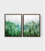 Quadro-Decorativo-Floresta-Verde-Illuminato-Kit-com-2-Unidades