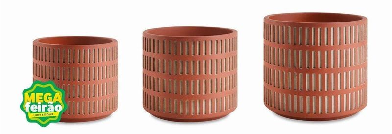 Vaso-Decorativo-Cachepot-Mart-Collection-Cimento-Terracota-Kit-com-3-Pecas