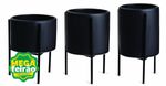 Vaso-Decorativo-Cachepot-Mart-Collection-com-Suporte-Metal-Preto-Kit-com-3-Pecas
