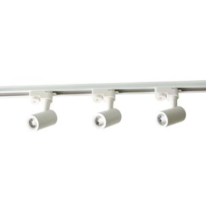 Trilho com 3 Spots LED Ecoforce Bivolt 9W Branco 4000k Luz Branco Neutro
