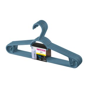 Cabide Para Guarda-Roupa Plástico Sanremo Azul Kit Leve 6 Pague 5