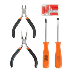 Jogo de Ferramentas Para Casa e Escritório Black Decker Kit com 24 Peças