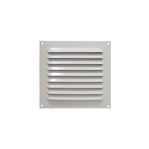 Grade de Ventilação Quadrada ITC Exaustores Alumínio Brancoanco 20X20 Encartelada