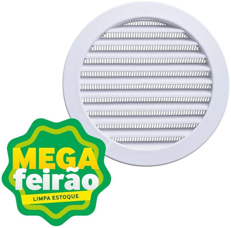 Grade-de-Ventilacao-Redonda-ITC-Exaustores-200-Branca-com-Tela