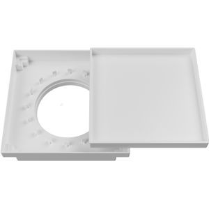 Ralo Oculto Astra ROC10BR Quadrado Branco 10X10Cm