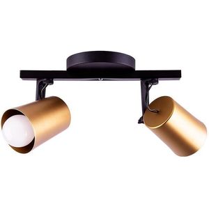 Luminária Trilho de Spot 2 Lâmpadas Fokus 20W Alumínio Startec Dourado Bivolt