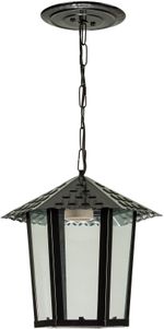 Pendente-1-Lampada-Colonial-Sextavada-100W-Aco-e-Vidro-Blumenau-109200-01-Preto-Bivolt