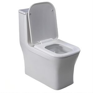 Vaso Sanitário com Caixa Acoplada Monobloco Acqua Formato Quadrado Acionamento Duplo Branco 3/6 Litros