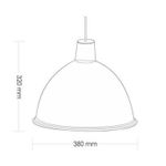 Pendente-1-Lampada-Taschibra-TD-821-1X-Vermelho