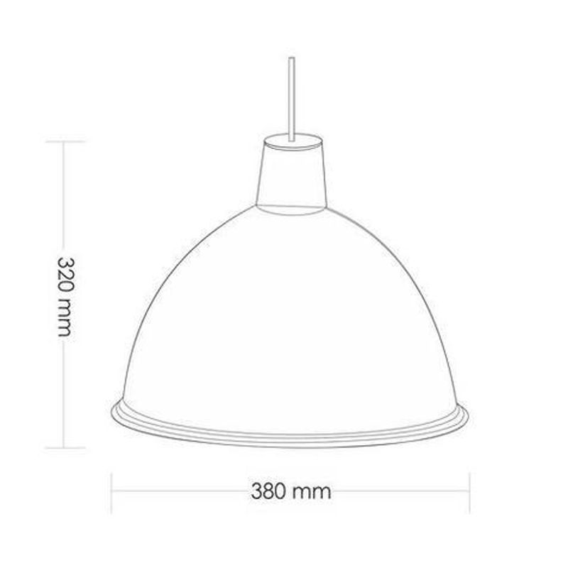 Pendente-1-Lampada-Taschibra-TD-821-1X-Vermelho