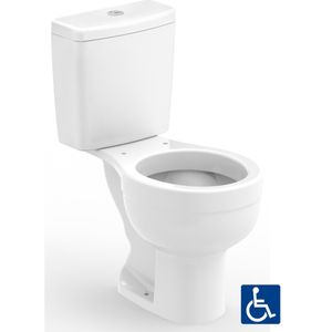 Vaso Sanitário com Caixa Acoplada PNE Especial Acessibilidade Incepa Confort Ecoflush Acionamento Duplo Branco 3/6 Litros