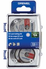 Acessórios Para Corte Discos de Corte EZ Lock Dremel 728 Kit com 11 Peças