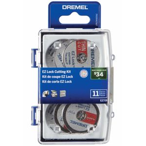 Acessórios Para Corte Discos de Corte EZ Lock Dremel 728 Kit com 11 Peças