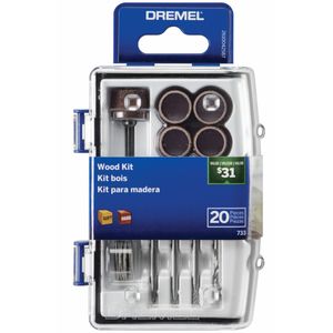 Acessórios Para Esculpir Madeira Dremel 733 Kit com 20 Peças