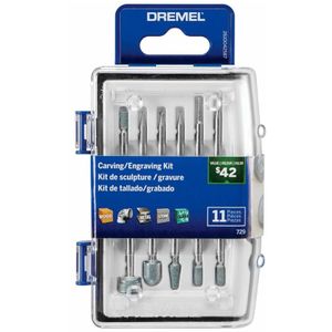 Acessórios Para Esculpir e Gravar Dremel 729 Kit com 11 Peças